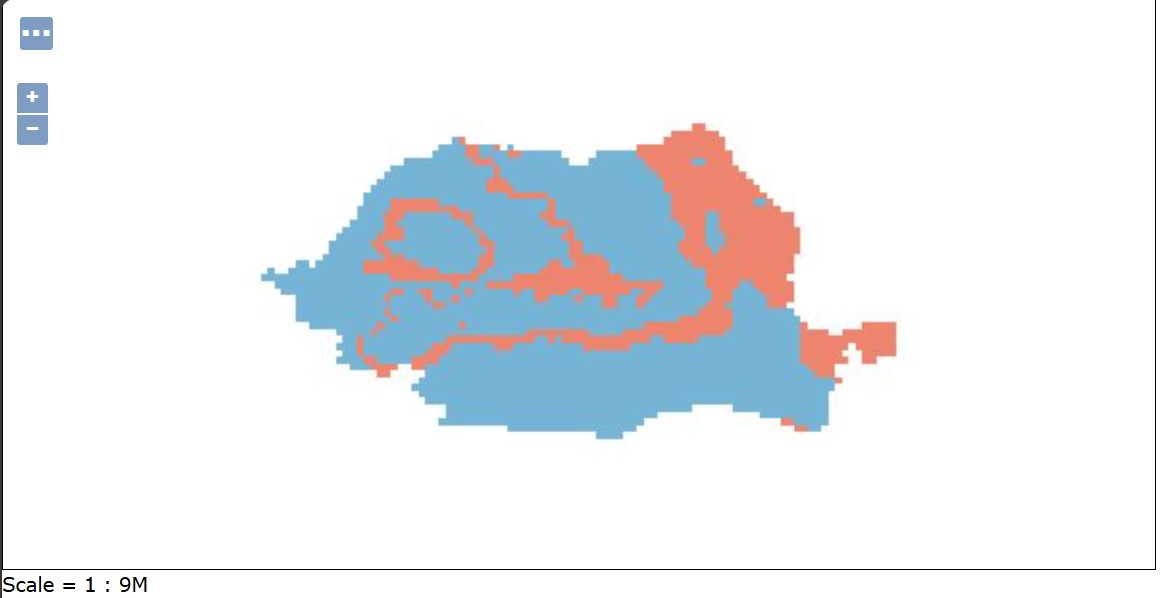 Romania PM₁₀ AAD Map 2017–2021